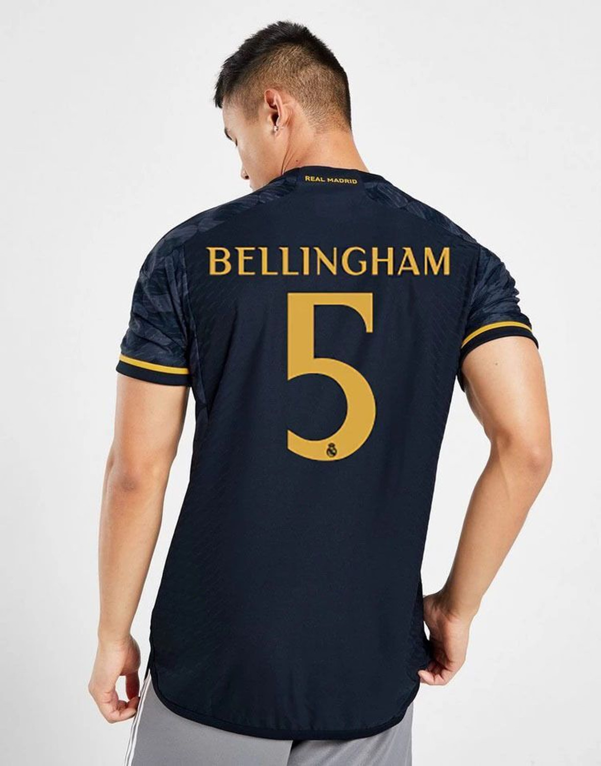 Image of AD2CART Men Printed Round Neck Polycotton Navy Blue T-Shirt