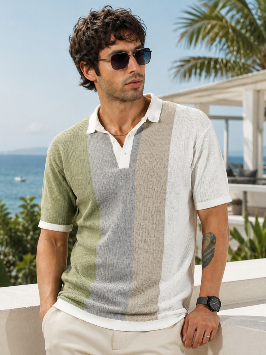 Image of NOBERO Men Printed Round Neck Cotton Blend Black T-Shirt