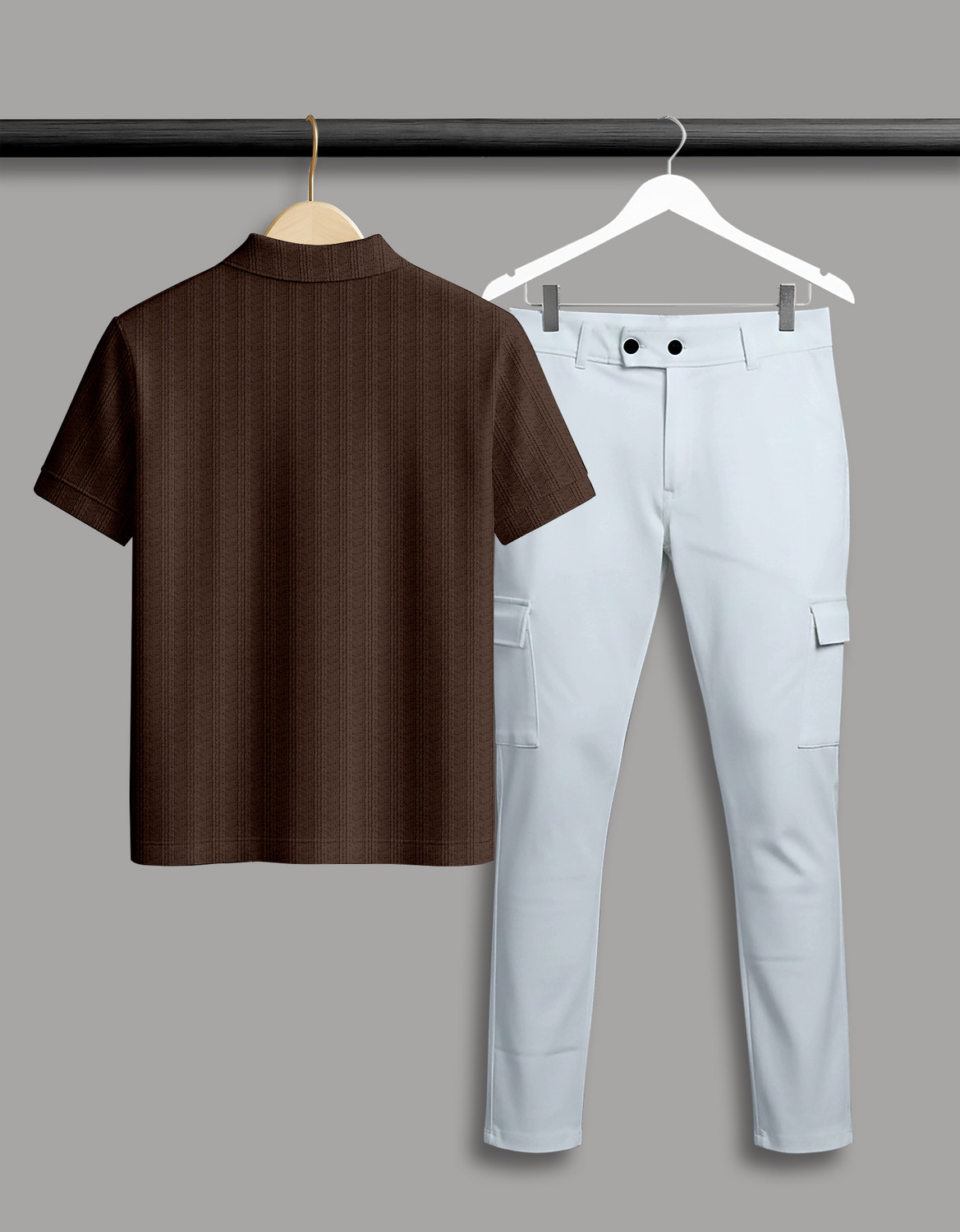Image of COMBRAIDED Self Design Men Track Suit
