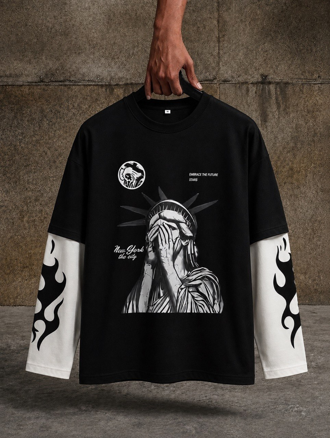 Eddicted Black Graphic Print Men's T-Shirt - Image 2