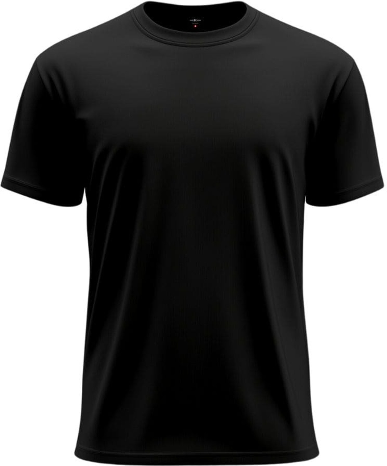 Image of TRIPR Men Solid Mandarin Collar Cotton Blend Green T-Shirt