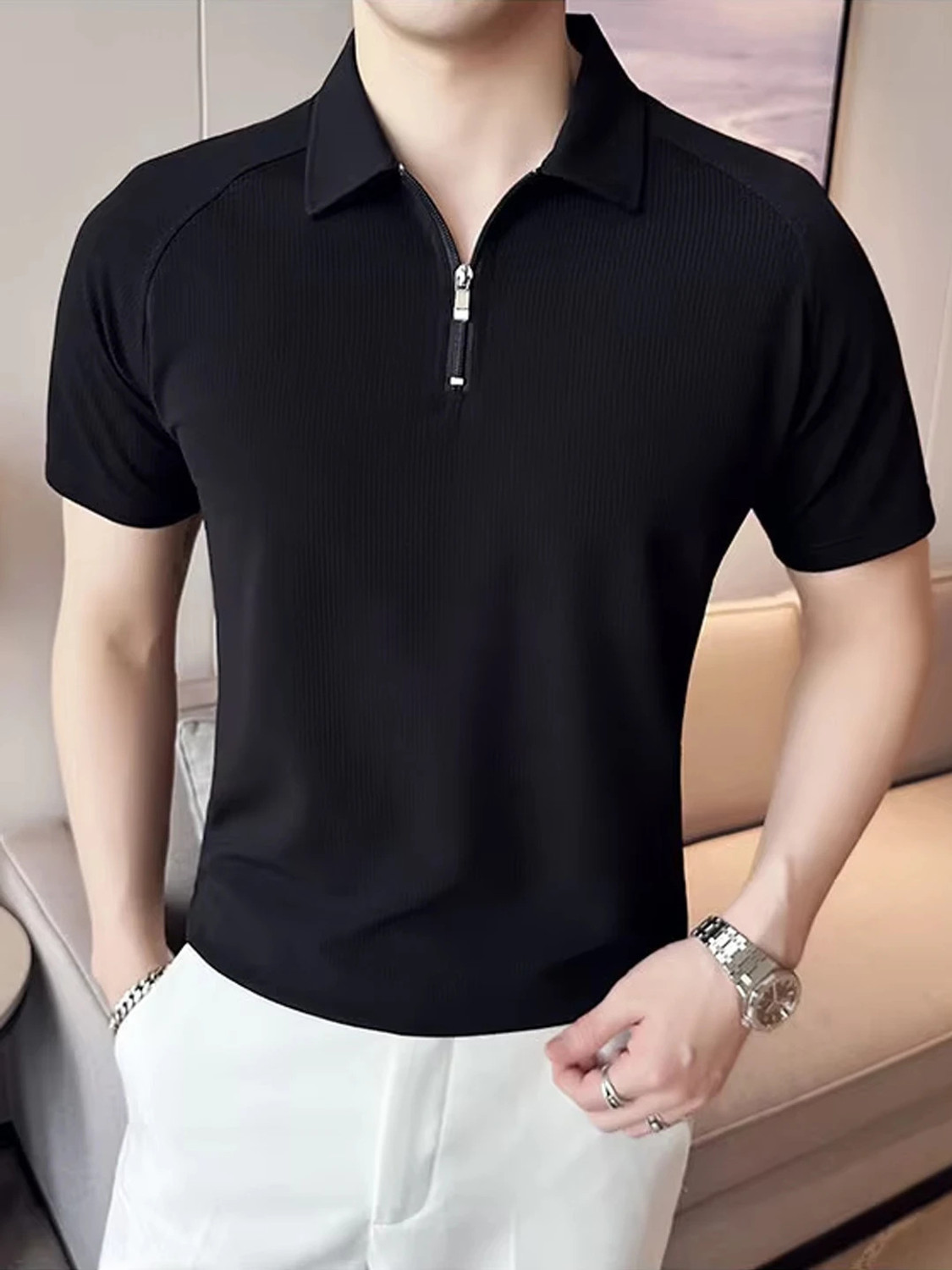 Image of Kook N Keech Men Printed Round Neck Pure Cotton Pink T-Shirt
