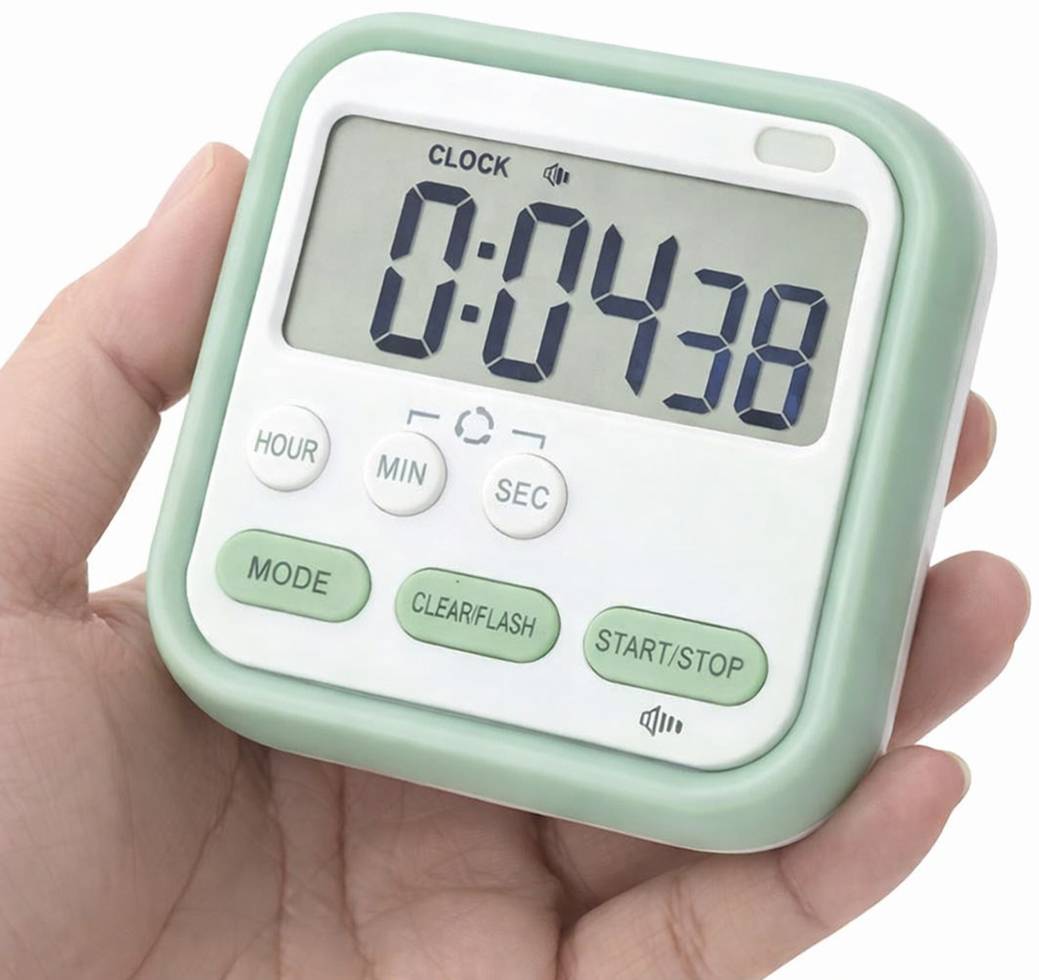 EERAV Digital Green Clock - Image 1