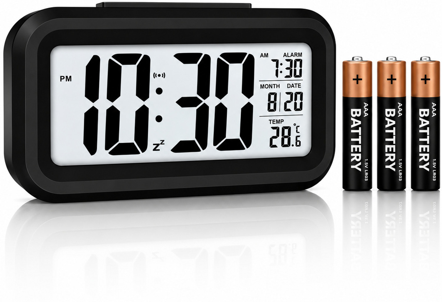 MrCLOCK Digital Black Clock - Image 1