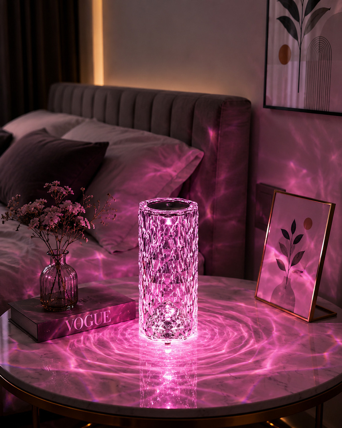 Image of Lilone usb visualization lamp Table Lamp (8 cm, Orange, Beige)