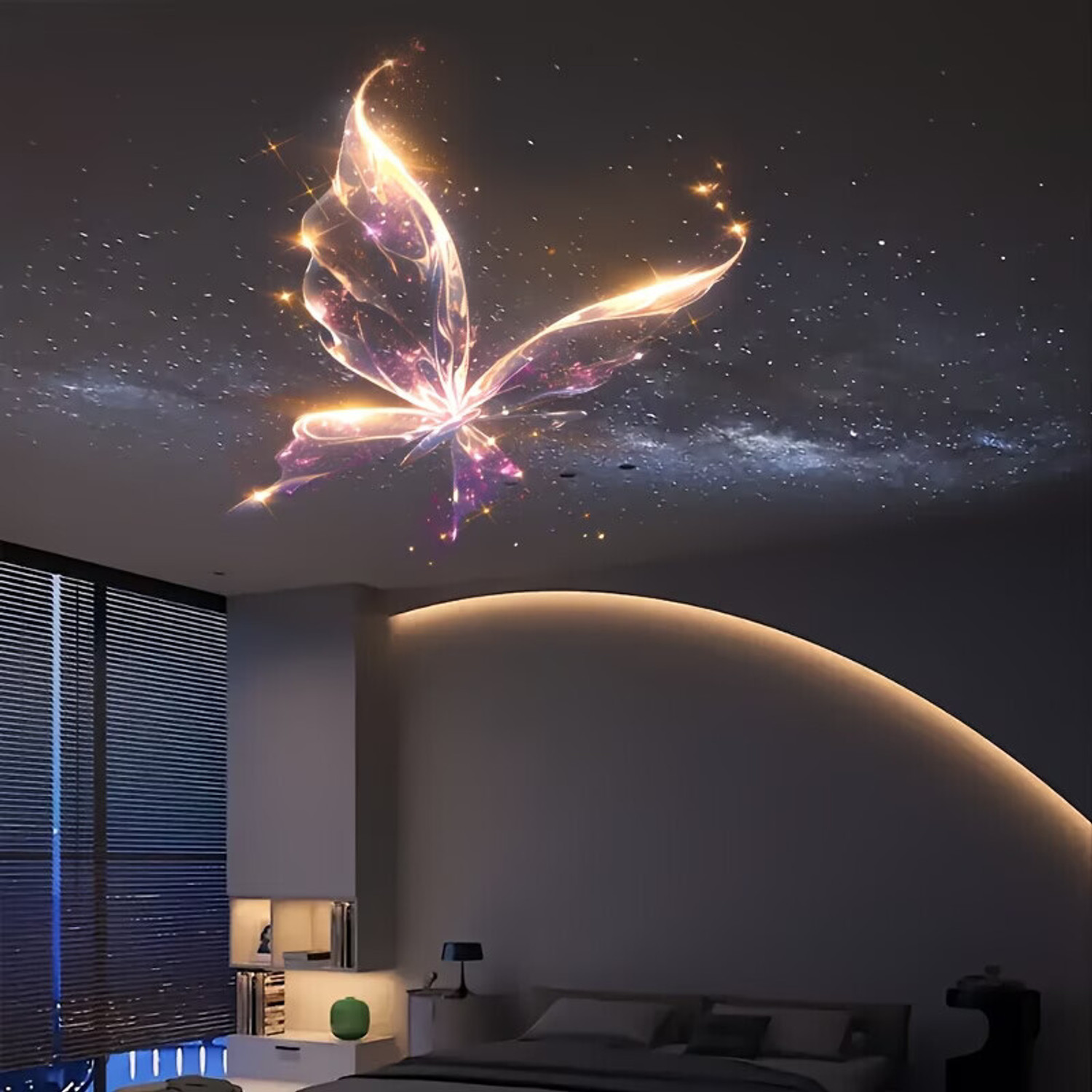 Image of WISEBONE Galaxy Star Projector Night Light with Projection LED Ceiling Projector Lamp Night Lamp (12 cm, Multicolor)