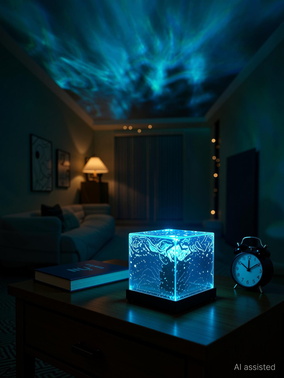 Image of WISEBONE Galaxy Star Projector Night Light with Projection LED Ceiling Projector Lamp Night Lamp (12 cm, Multicolor)