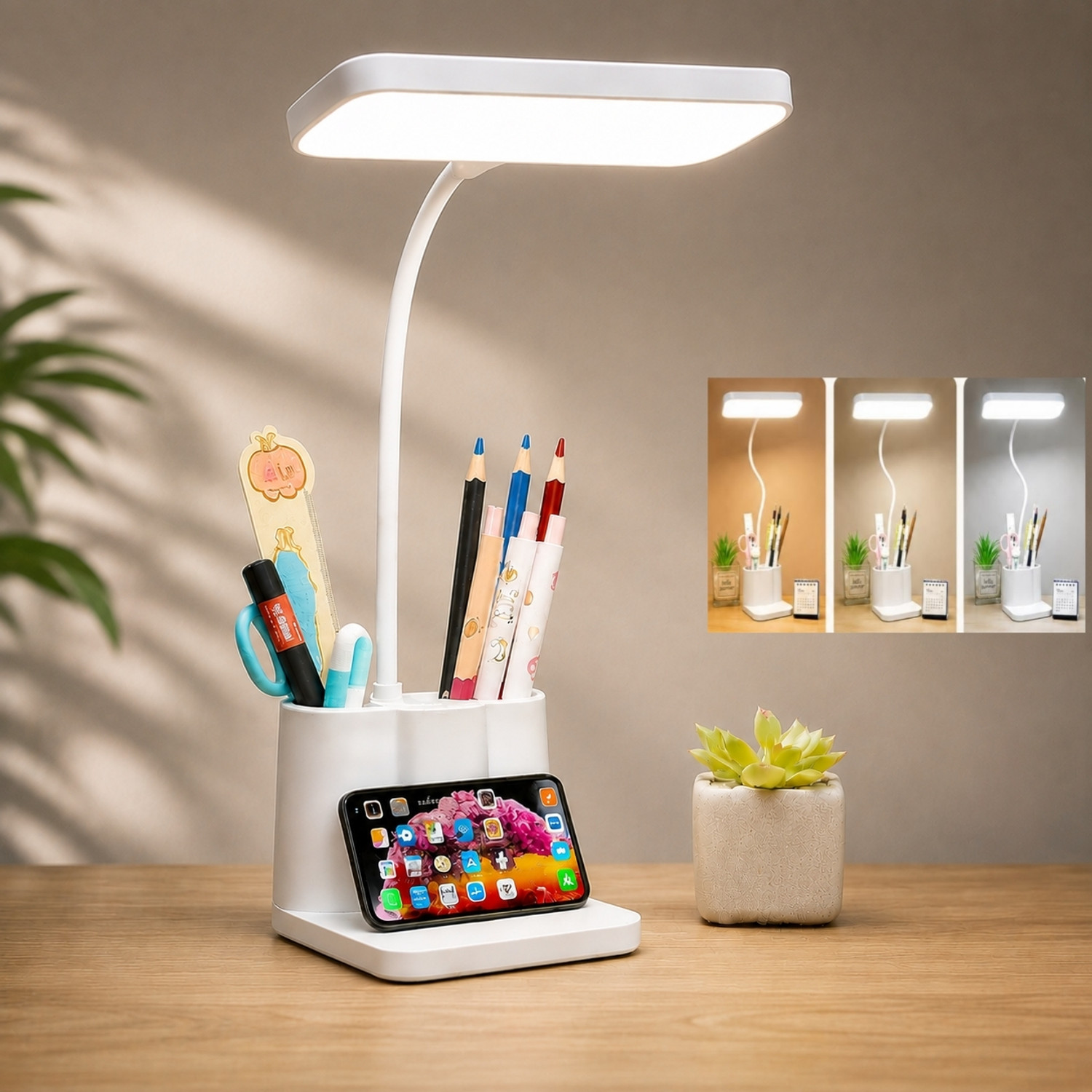 Dwiti LED Study Lamp with Pen Holder - Image 6