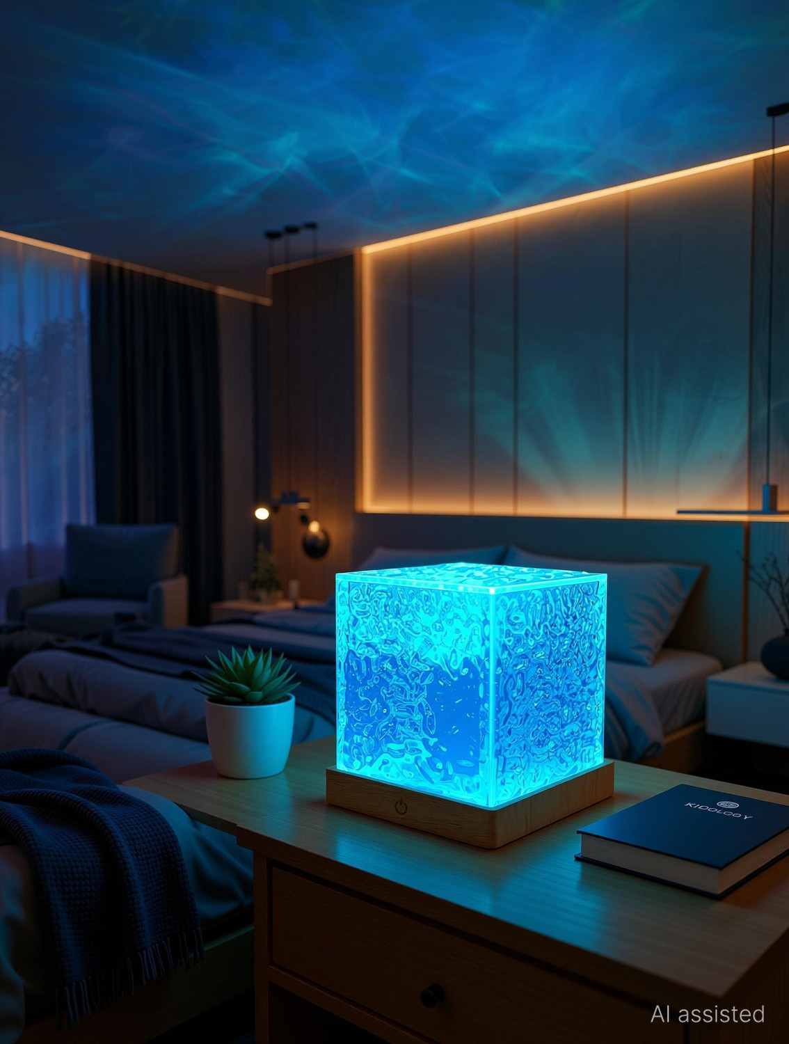 KIDOLOGY Ocean Wave LED Projector Lamp - Image 1