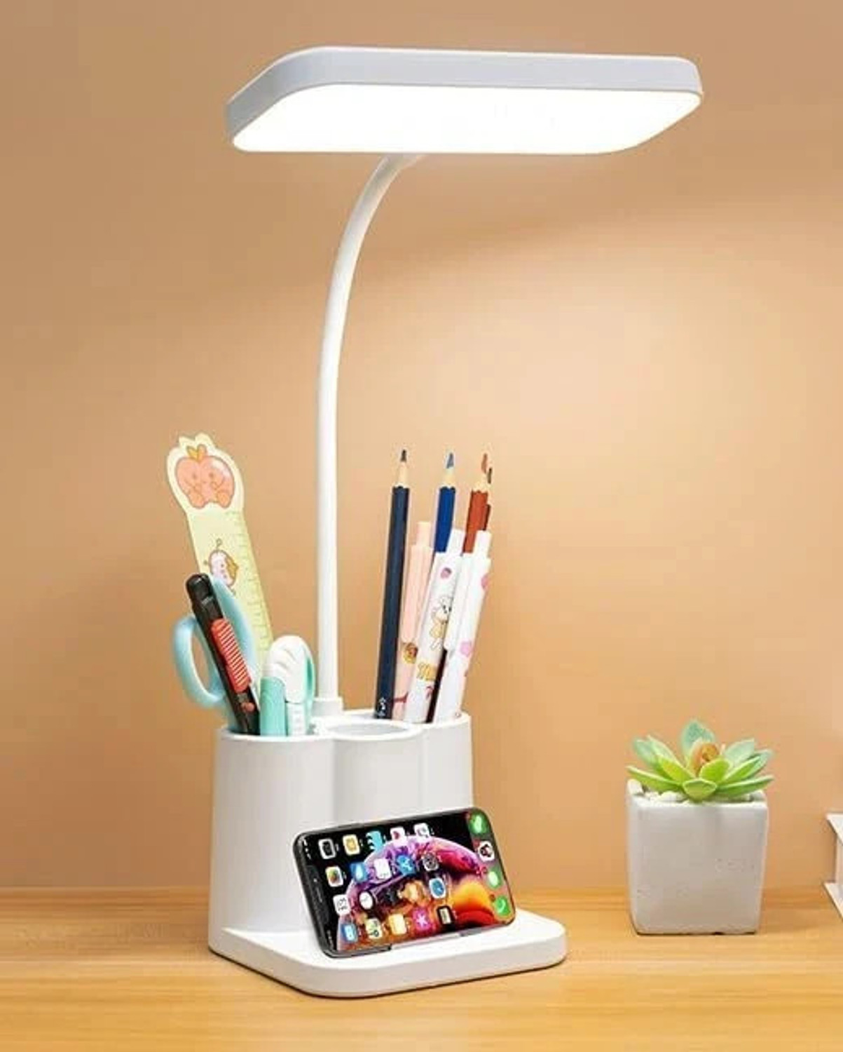 FOKRIM Rechargeable Table Lamp with Phone Holder - Image 6