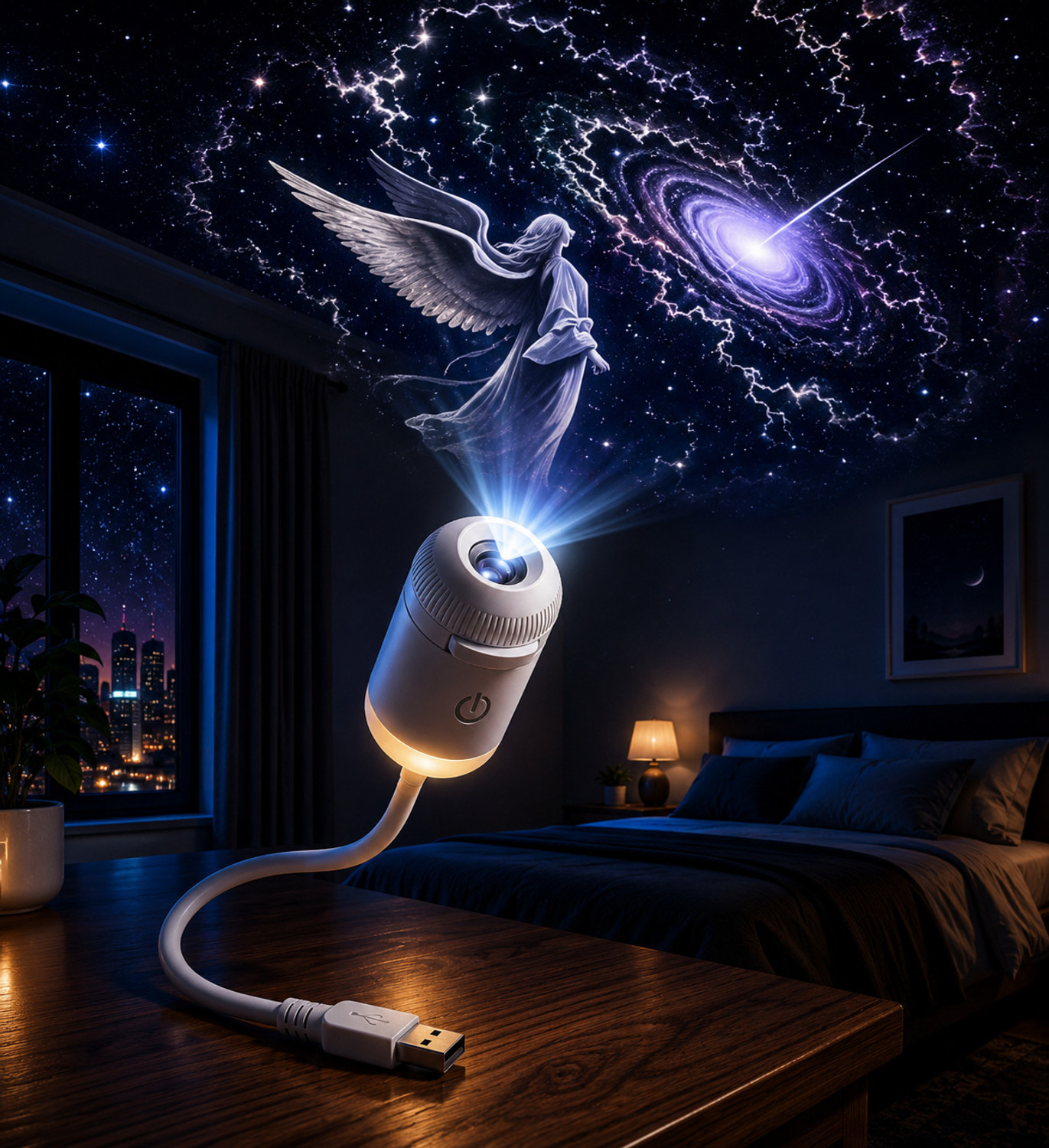 ANKIYAN WILLA Galaxy Projector Light with 12 Slides - Image 1