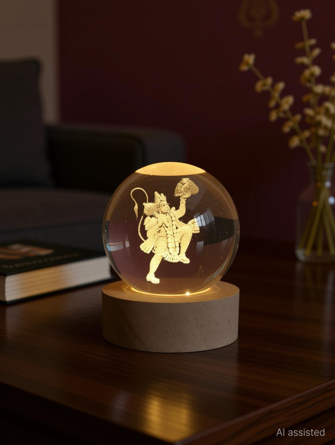 Image of Lilone usb visualization lamp Table Lamp (8 cm, Orange, Beige)