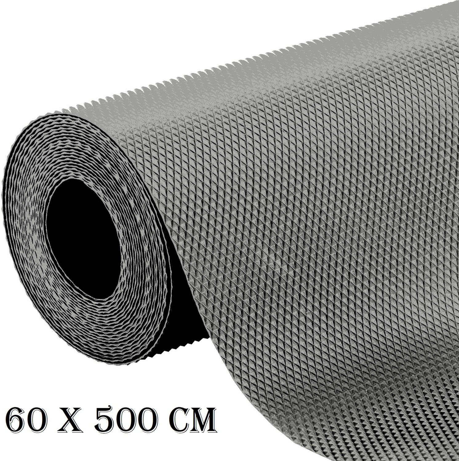Image of krenz PVC (Polyvinyl Chloride) Drawer Mat (Grey, Extra Large)