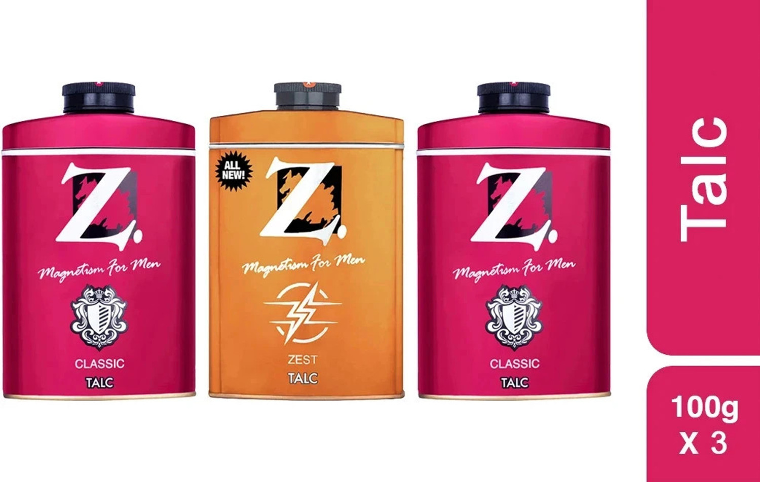 Image of Wild Stone Ultra Sensual and Hydra Energy Talcum Powder, 300g - Pack of 2 (2 x 300 g)