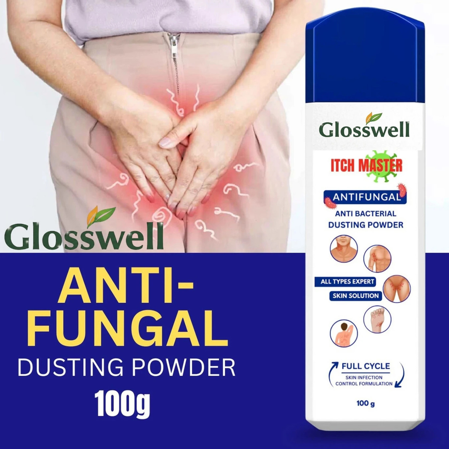 Image of Glenmark Candid Active Expert Dusting Powder (60 g)