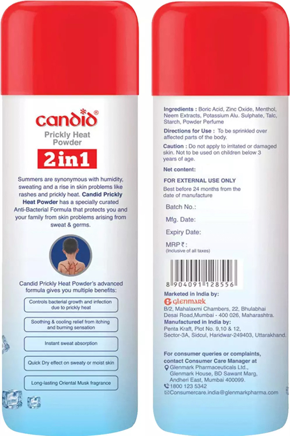 Image of Glenmark Candid Active Expert Dusting Powder (60 g)