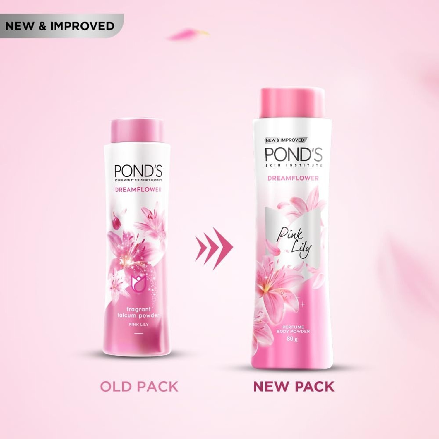 Image of POND's Dreamflower Floral Perfumed Powder With Glow-boosting Vitamin B3 For Women (400 g)
