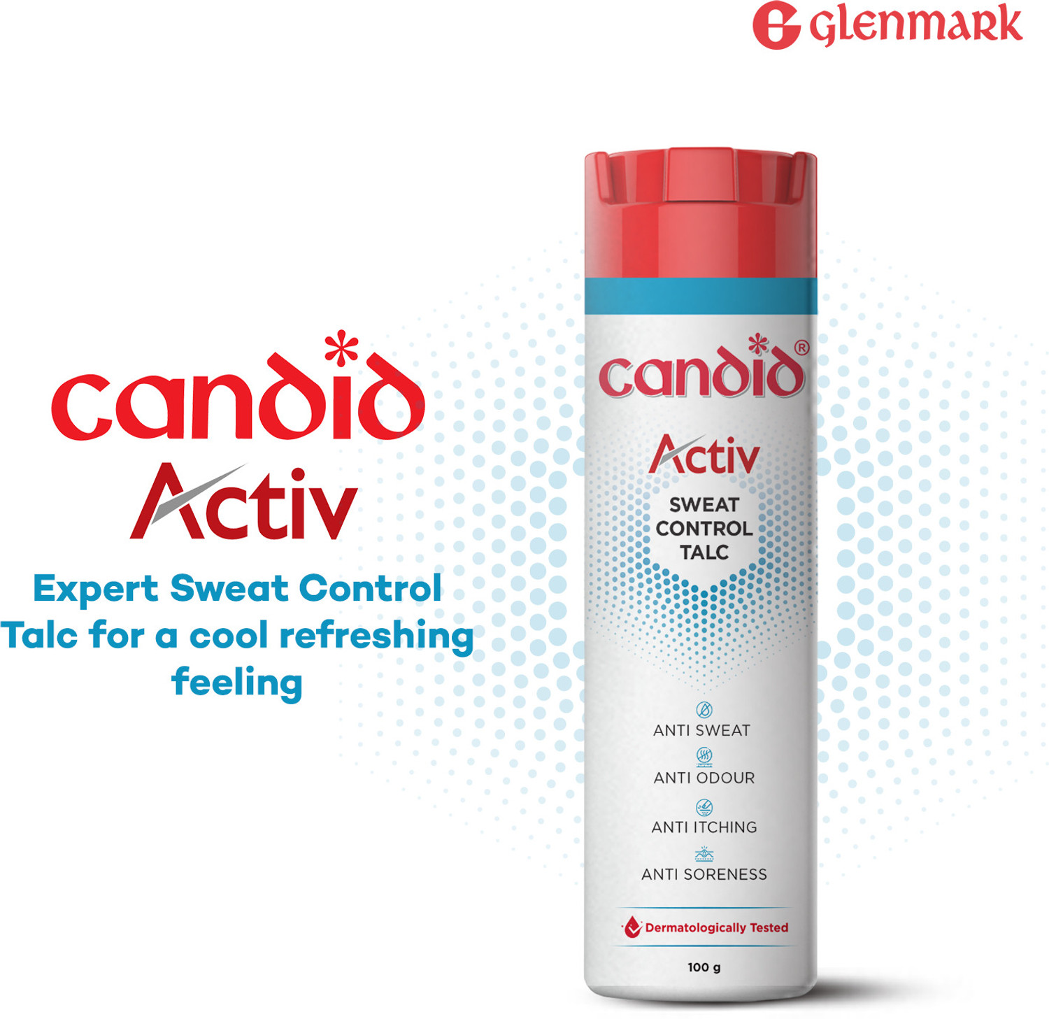 Image of Glenmark Candid Active Expert Dusting Powder (60 g)