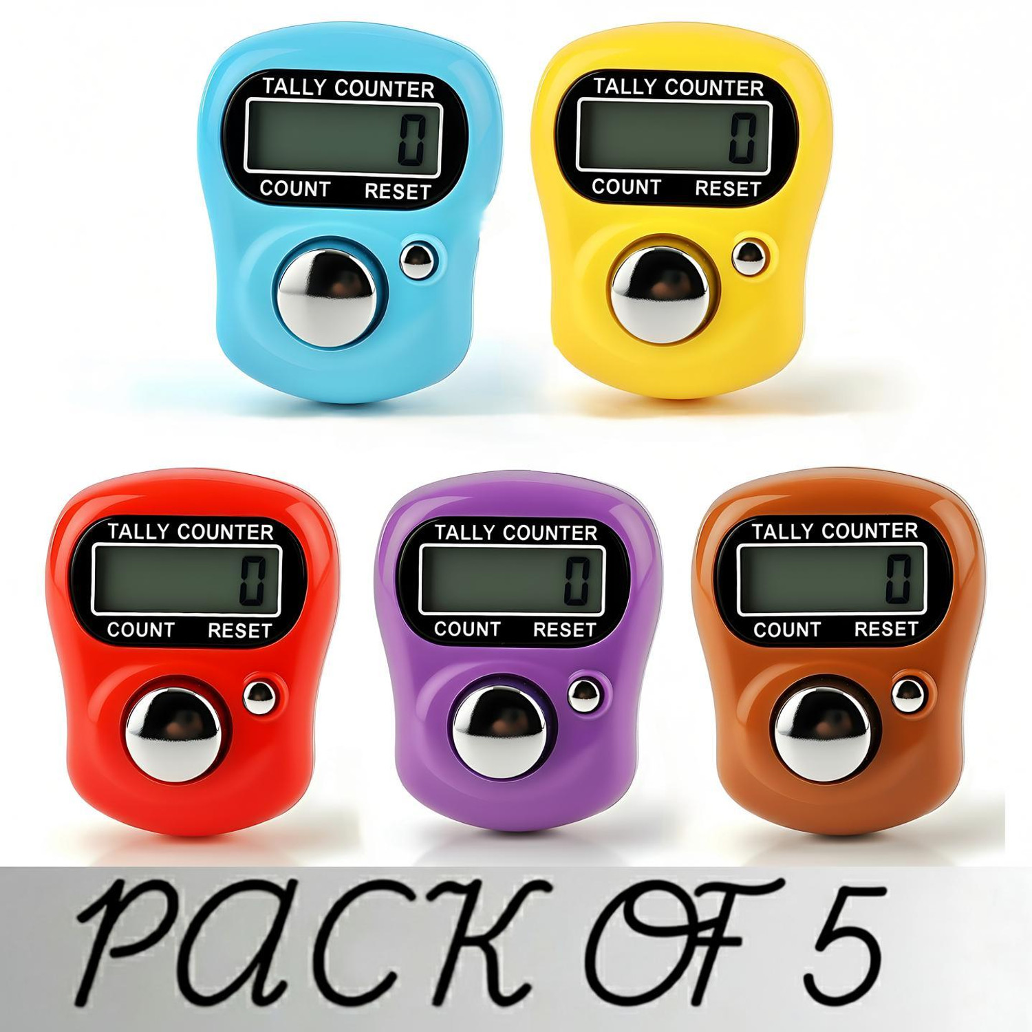 Glemizy counter name jaap Digital Tally Counter (Multicolor Pack of 5) - Image 1