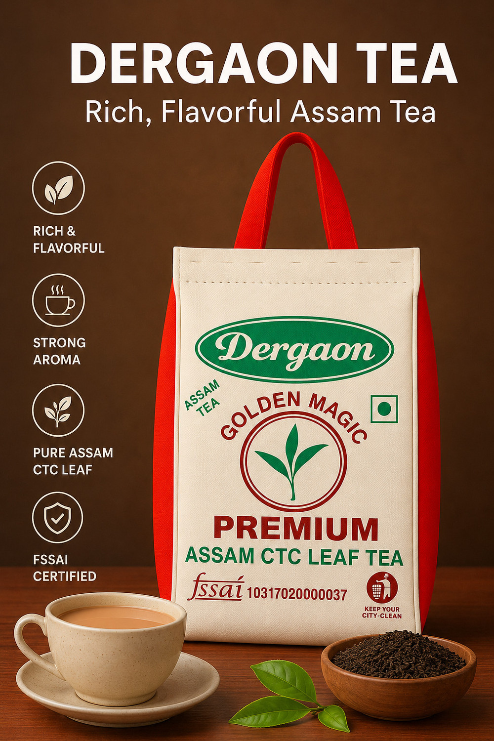 Image of Tata Tea Agni Elaichi Tea Pouch (2 x 250 g)