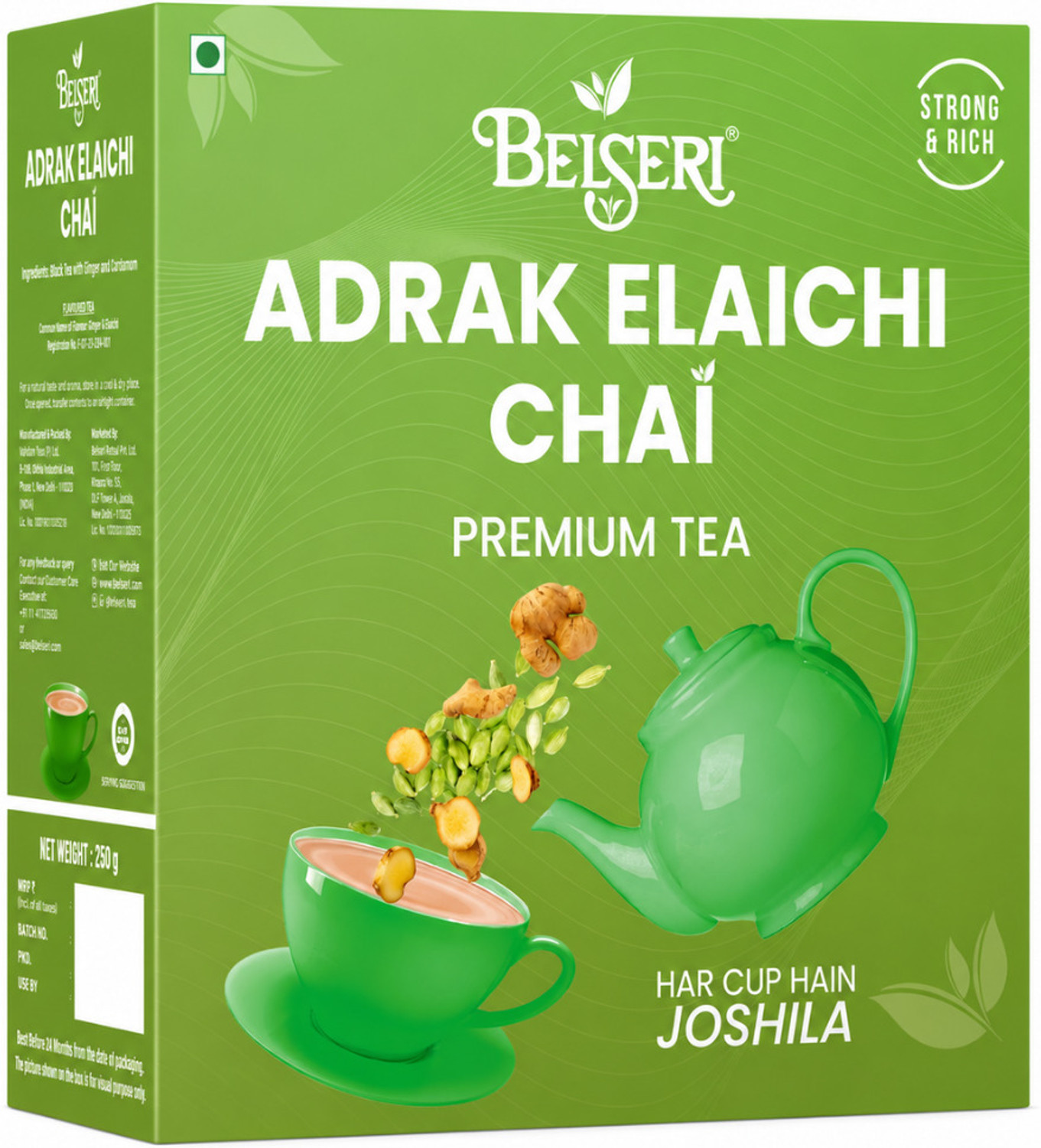 Image of Golden Tips Exotic Kesar Elaichi Unflavoured Black Tea Pouch (100 g)