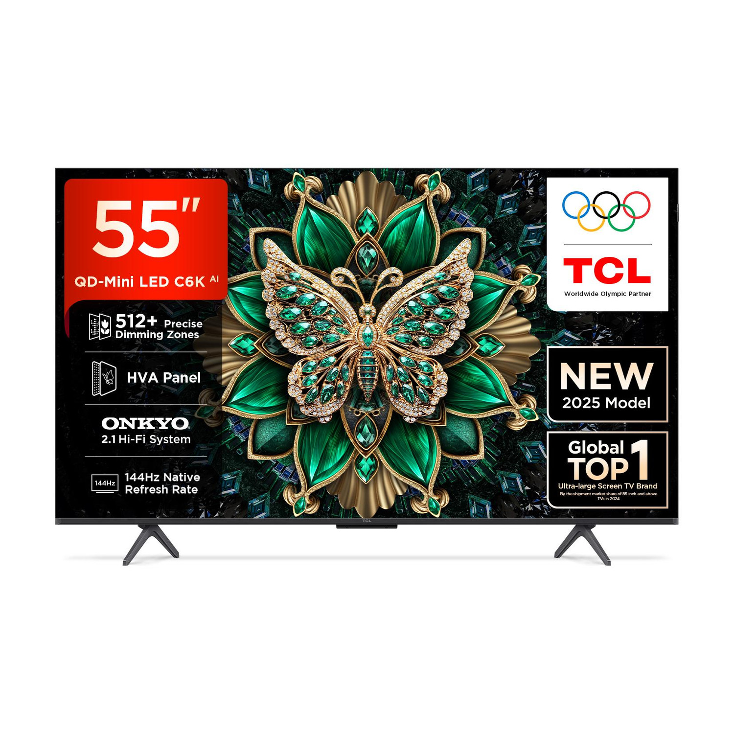 TCL C6K 55 inch 4K Mini LED Smart Google TV - Image 1