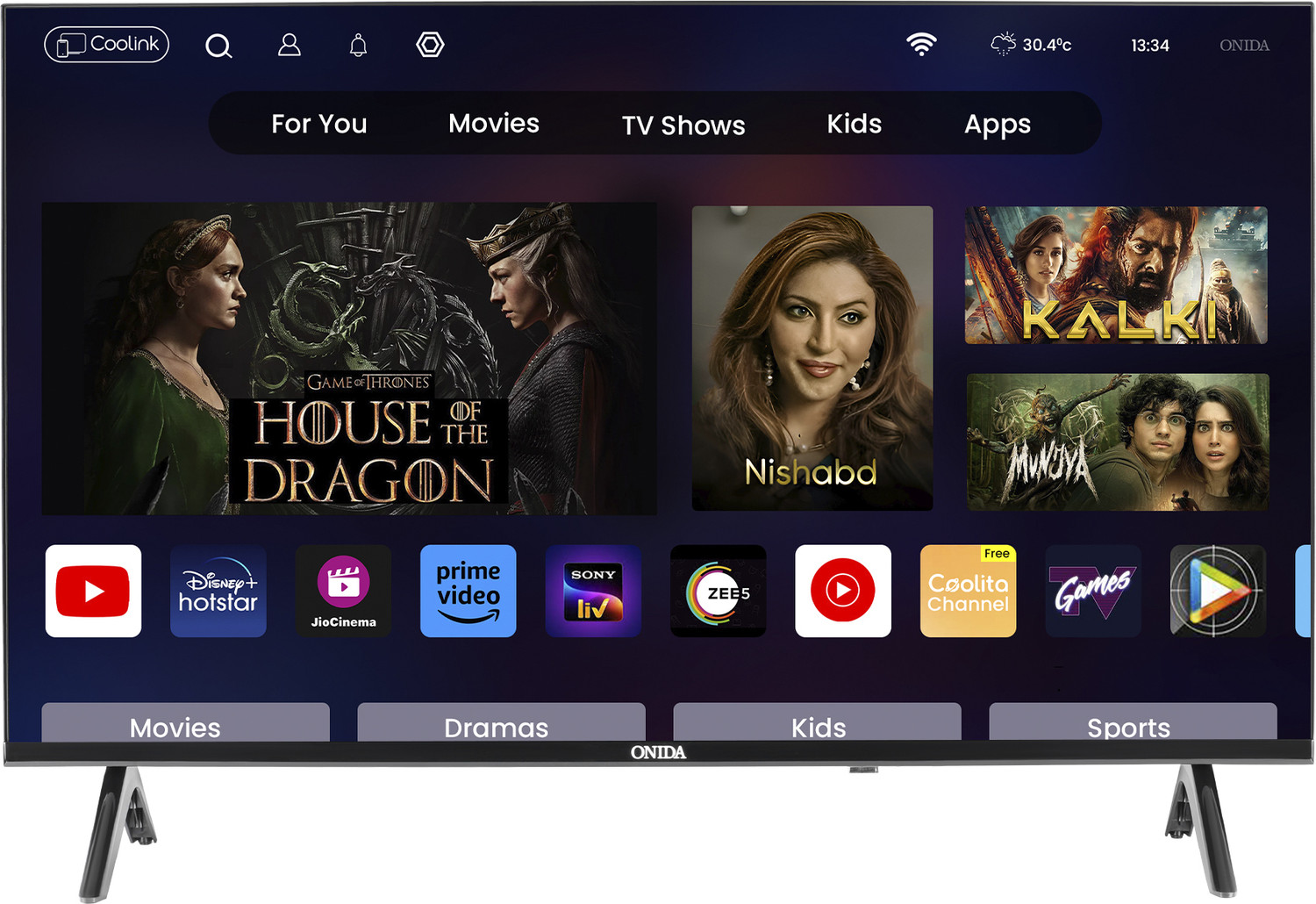 Image of ONIDA 80 cm (32 inch) HD Ready LED Smart Coolita TV (32HTI)