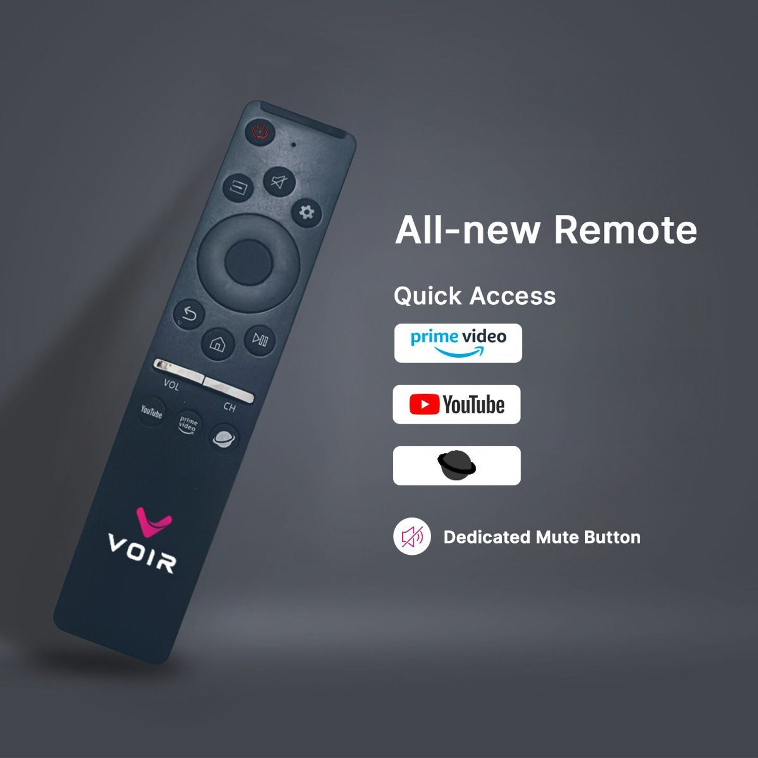 Image of VOIR 100 cm (40 inch) QLED HD Ready Smart Android TV with HD Ready QLED TV (VTQ40CF2EB)