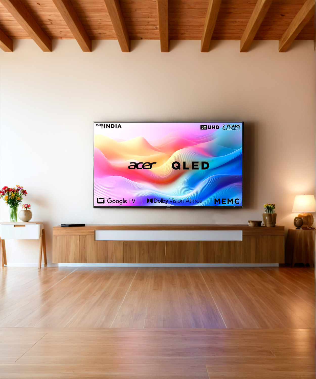 Image of Acer V Series 127 cm (50 inch) QLED Ultra HD (4K) Smart Google TV (AR50GR2851VQD)