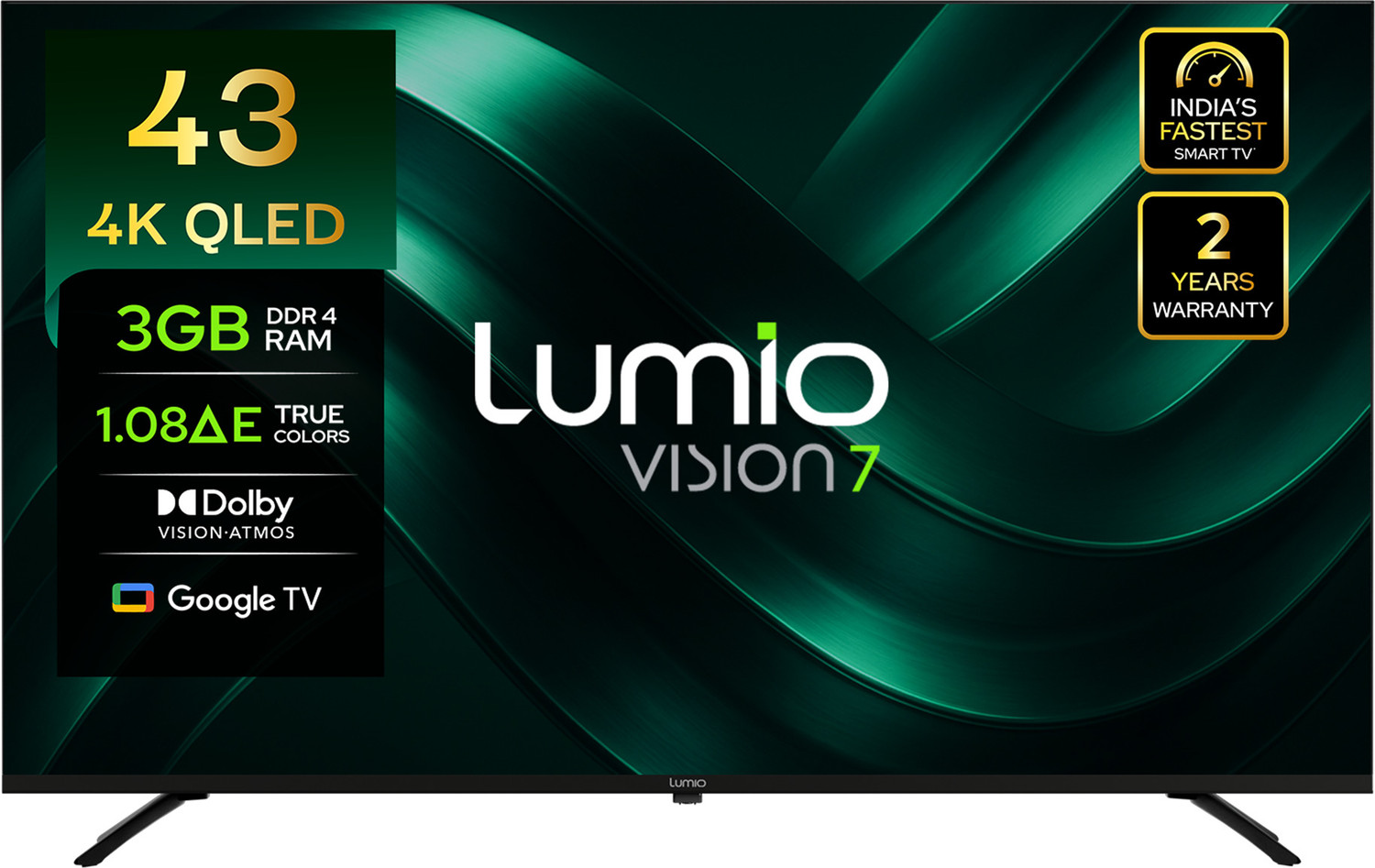 Image of WISDOM SHARE 108 cm (43 inch) QLED Ultra HD (4K) Smart WebOS TV with Energy saving Mode, High Contrast, Simplink (HDMI CEC), WOW Orchestra, Sound Sync, Sound Mode Share, Simultaneous Audio Output, Bluetooth Surround Ready (43qledwebos)