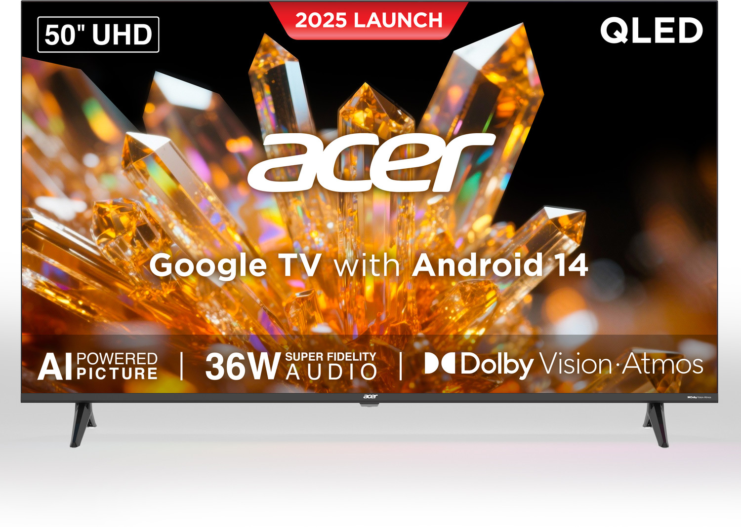 Image of Reliance 139 cm (55 inch) QLED Ultra HD (4K) Smart Google TV with support all OTT Apps & A large Storage (RGT55GT8724UHD)