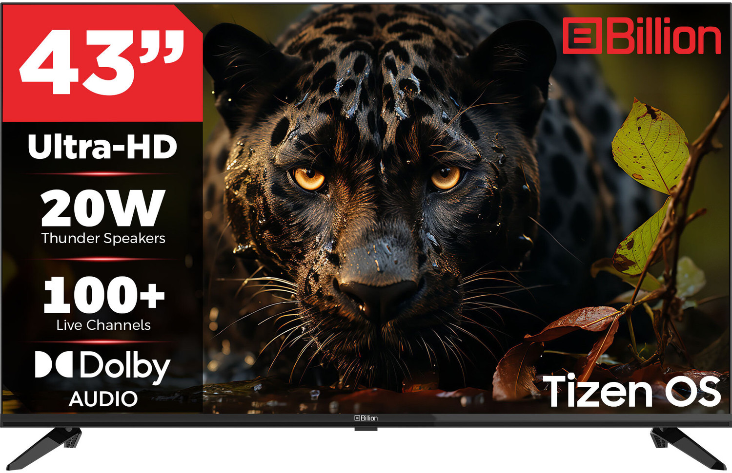 Billion 109 cm (43 inch) Ultra HD (4K) LED Smart Tizen TV 2026 Edition