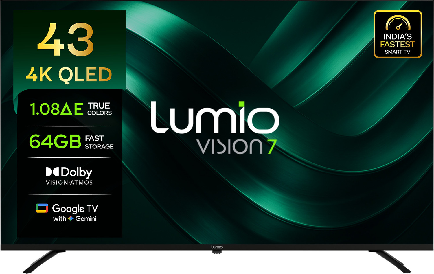 Lumio Vision 7 II 43 inch 4K QLED Smart TV - Image 6