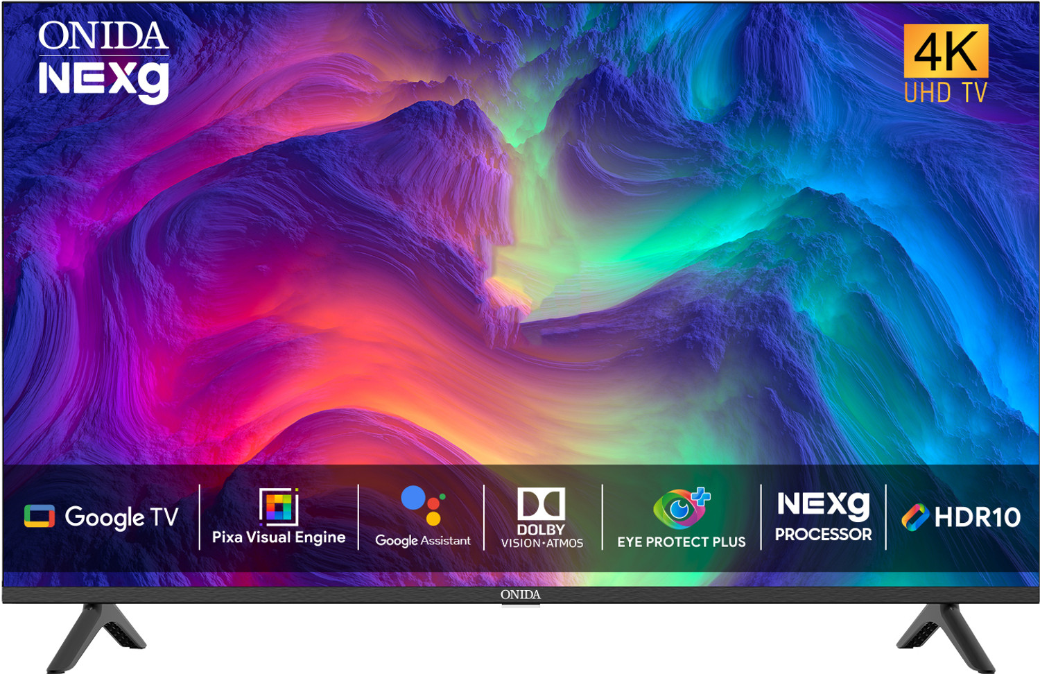 ONIDA 125 cm (50 inch) Ultra HD (4K) LED Smart Google TV with Dolby Atmos Vision & HDR10 Online at best Prices In India