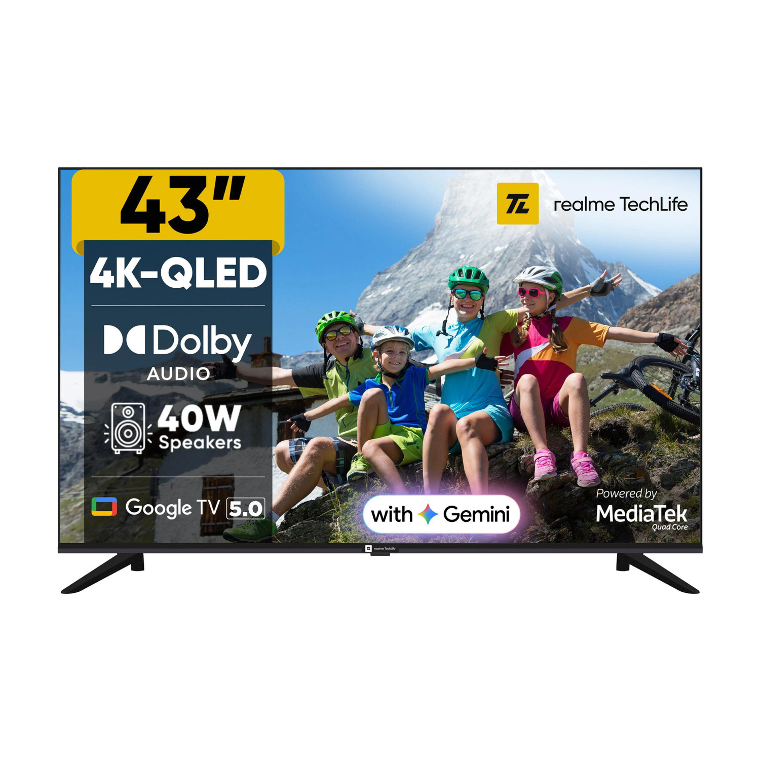 realme TechLife realme 43 inch QLED 4K Smart Google TV 2026 - Image 1