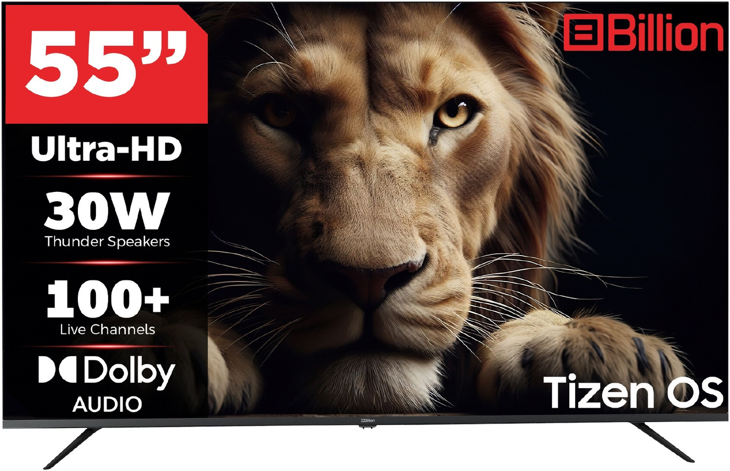 Billion 139 cm (55 inch) Ultra HD (4K) LED Smart Tizen TV 2026 Edition