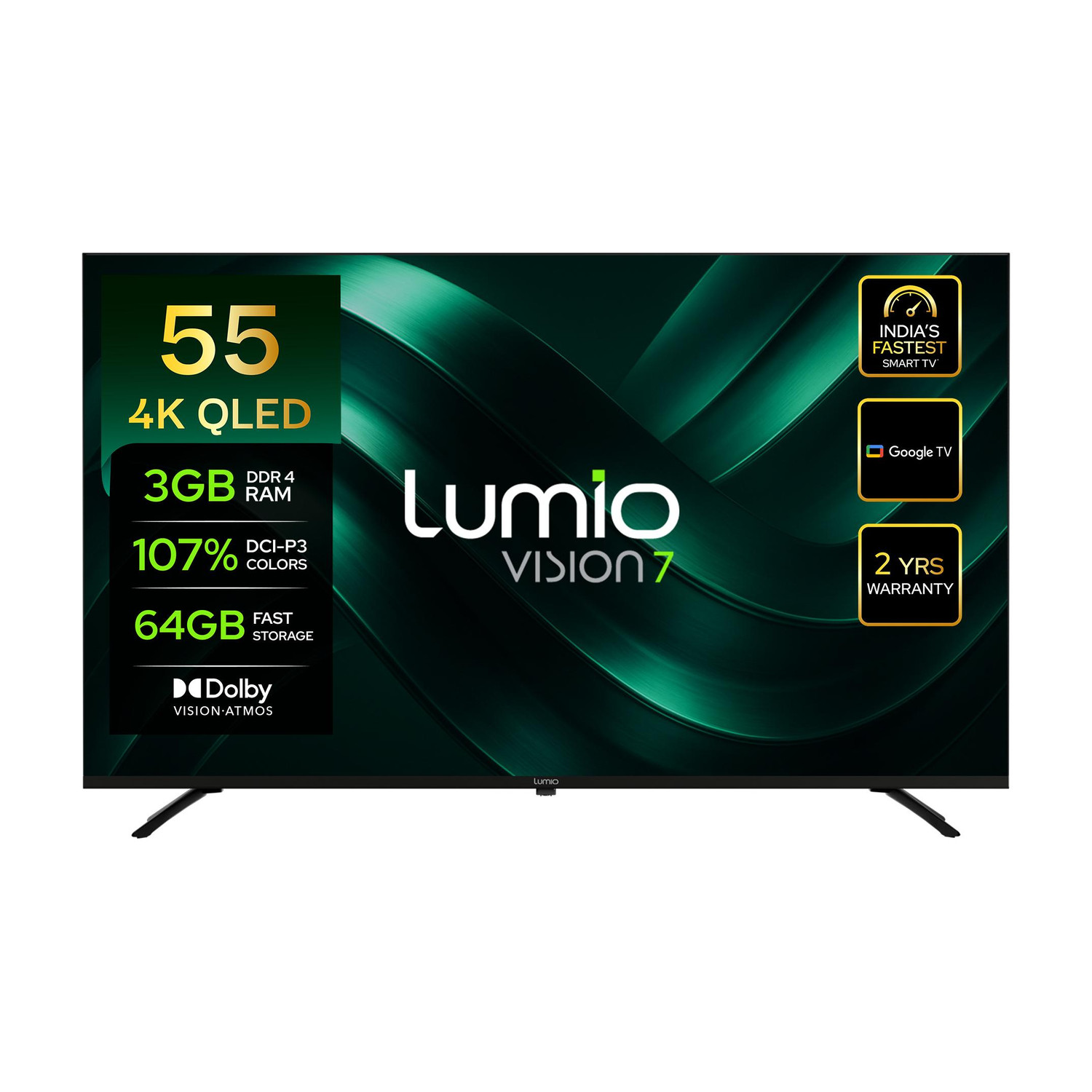 Image of Acer V Series 139 cm (55 inch) QLED Ultra HD (4K) Smart Google TV (AR55GR2851VQD)