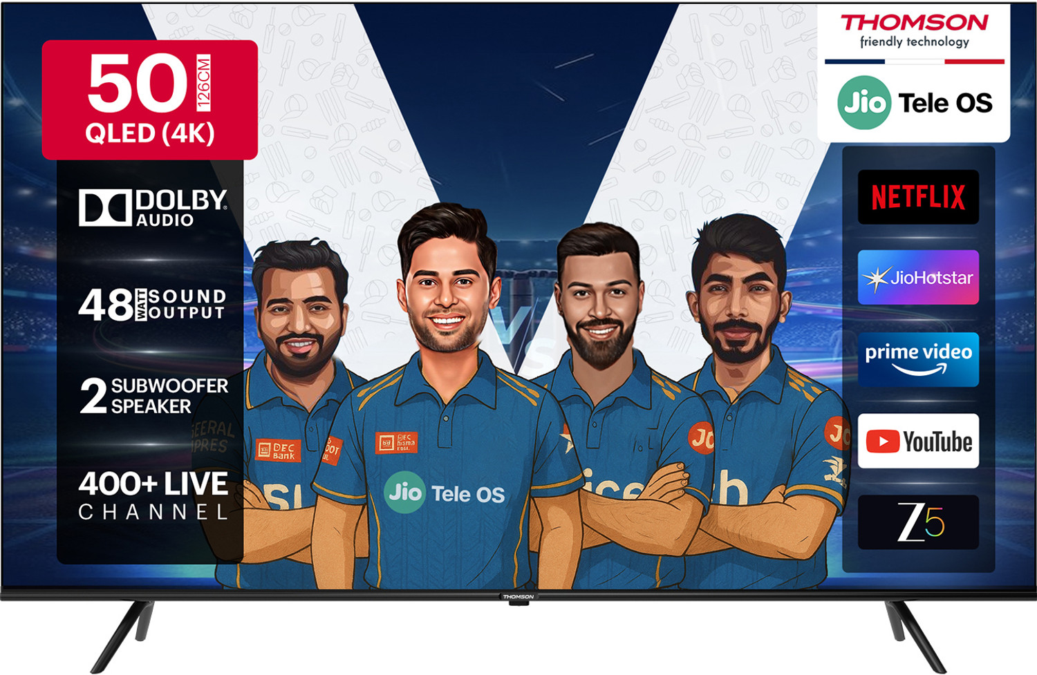 Image of Acer V Series 127 cm (50 inch) QLED Ultra HD (4K) Smart Google TV (AR50GR2851VQD)