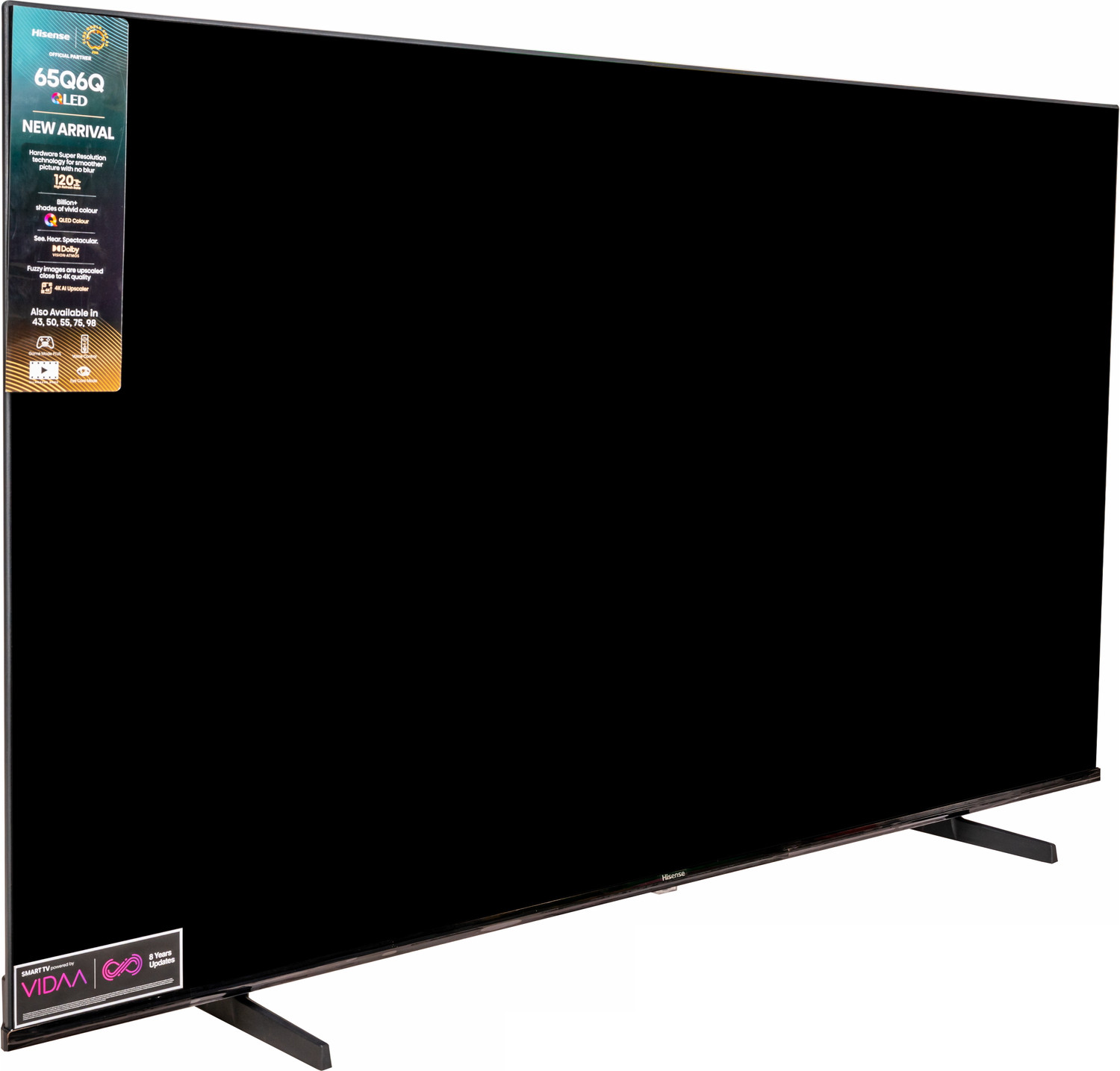 Image of Hisense Q6Q 164 cm (65 inch) QLED Ultra HD (4K) Smart VIDAA TV 2025 Edition with Dolby Vision Atmos Far Field Voice Control Smooth Motion Rate (65Q6Q)