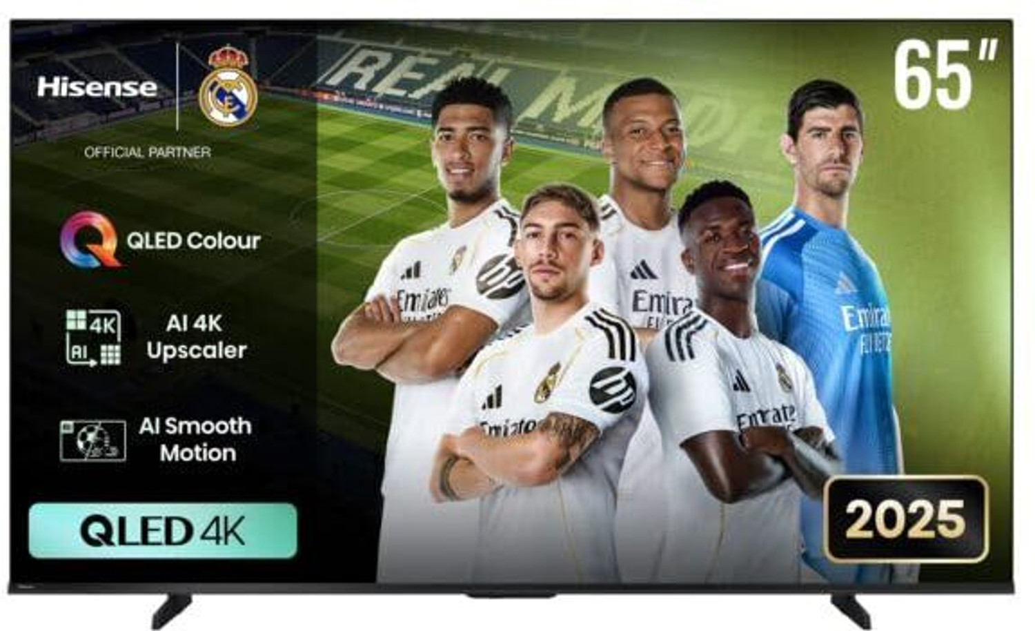 Image of Hisense Q6Q 164 cm (65 inch) QLED Ultra HD (4K) Smart VIDAA TV 2025 Edition with Dolby Vision Atmos Far Field Voice Control Smooth Motion Rate (65Q6Q)