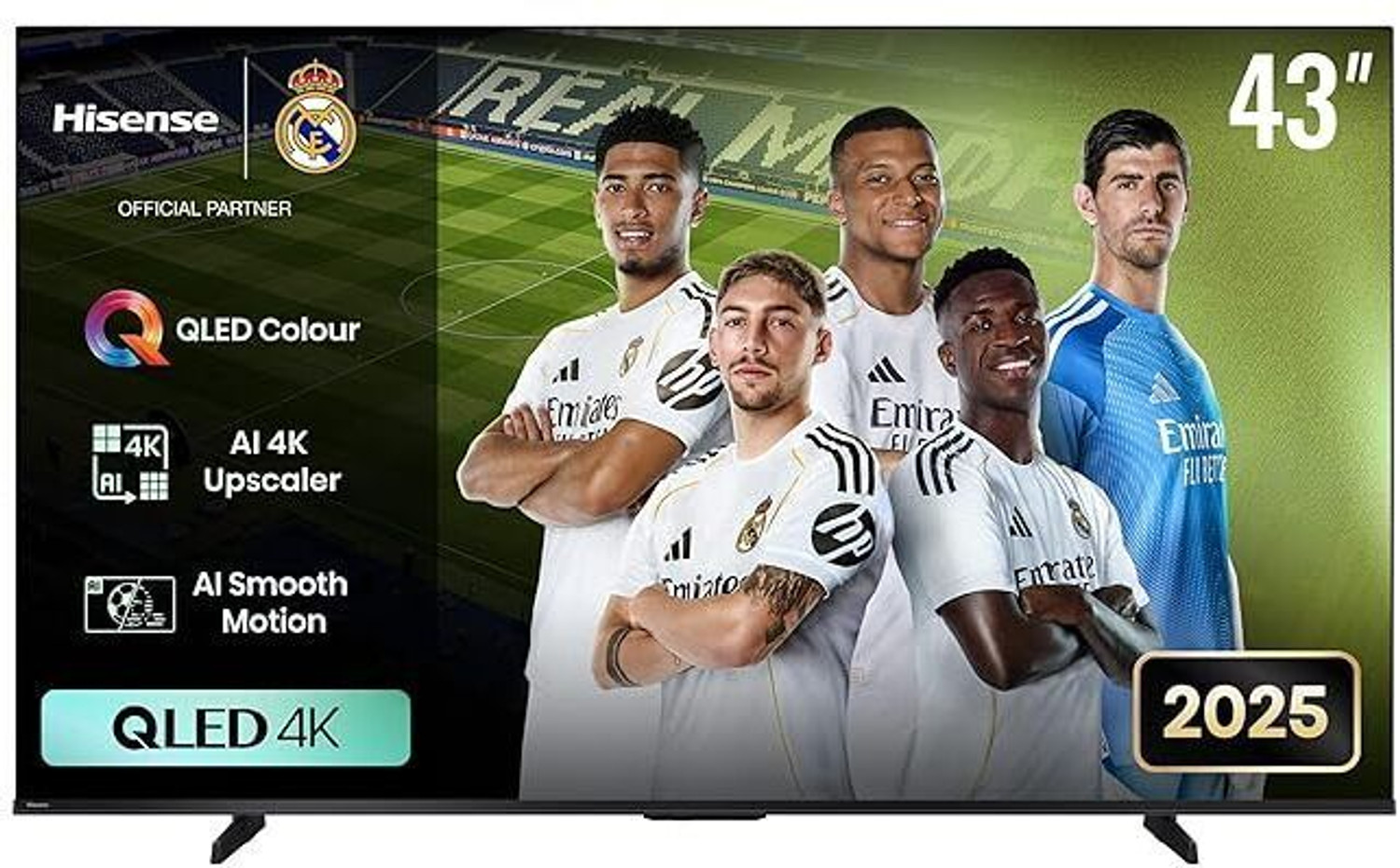 Image of Hisense Q6Q 108 cm (43 inch) QLED Ultra HD (4K) Smart VIDAA TV 2025 Edition with 120HZ |Dolby Vision & Atmos |Voice Control |Smooth Motion Rate (43Q6Q)