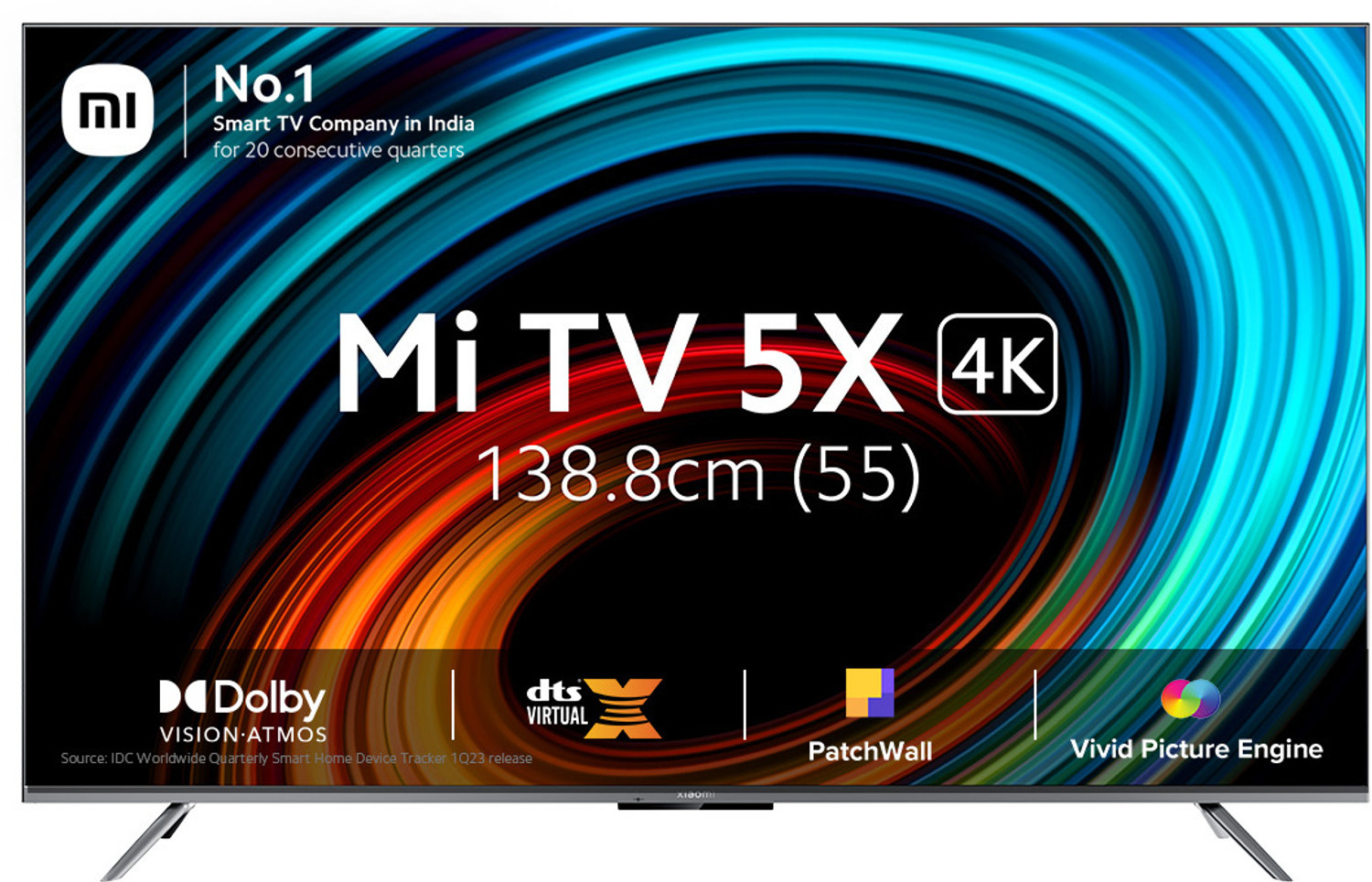 Image of XIAOMI 5X 138.8 cm (55 inch) Ultra HD (4K) LED Smart Android TV with 4K Dolby Vision | HDR10+ |,Dolby Atmos | Vivid Picture Engine 2 with Adaptive Brightness (L55M6-ES)