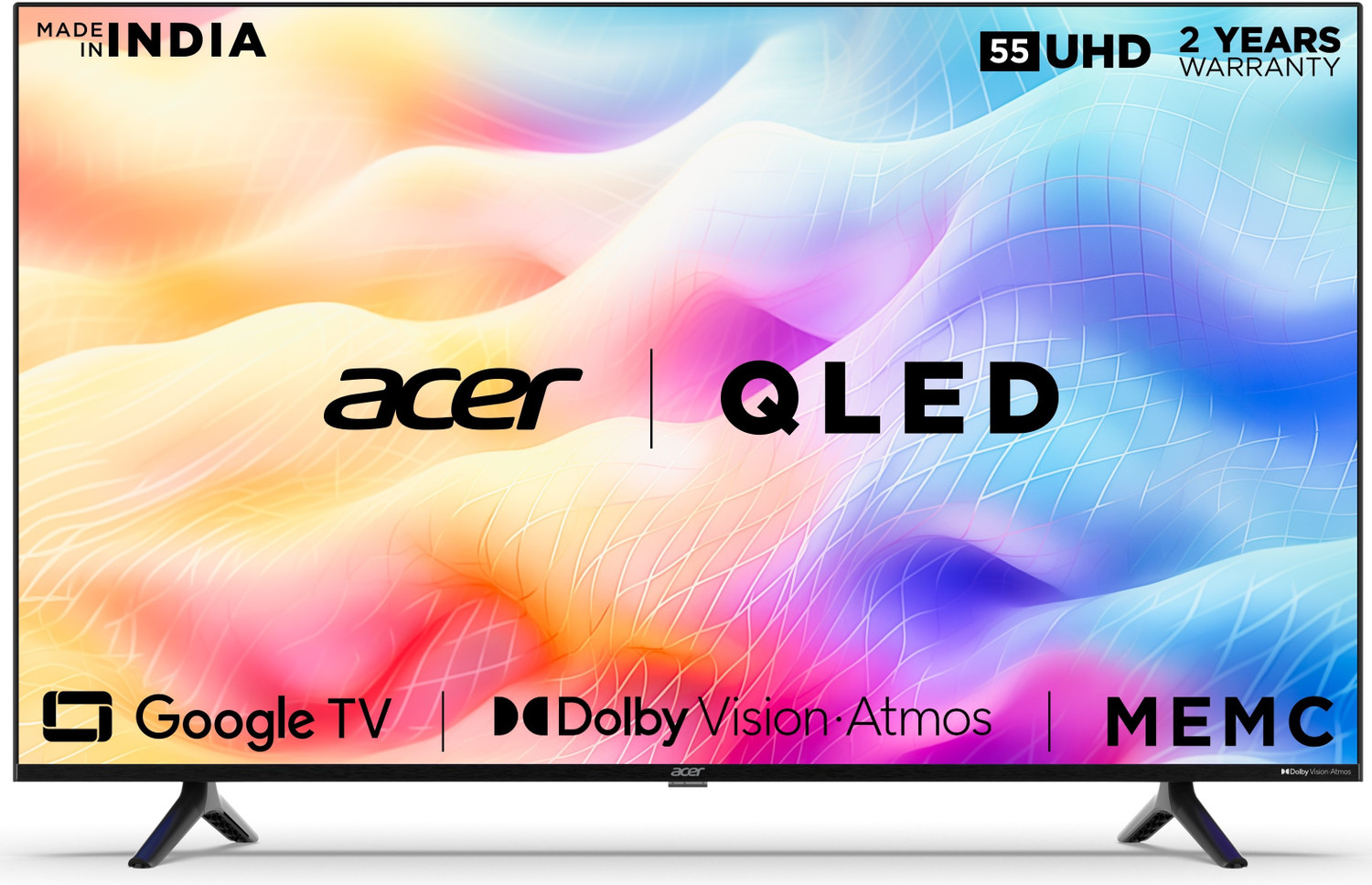 Image of Acer V Series 139 cm (55 inch) QLED Ultra HD (4K) Smart Google TV (AR55GR2851VQD)