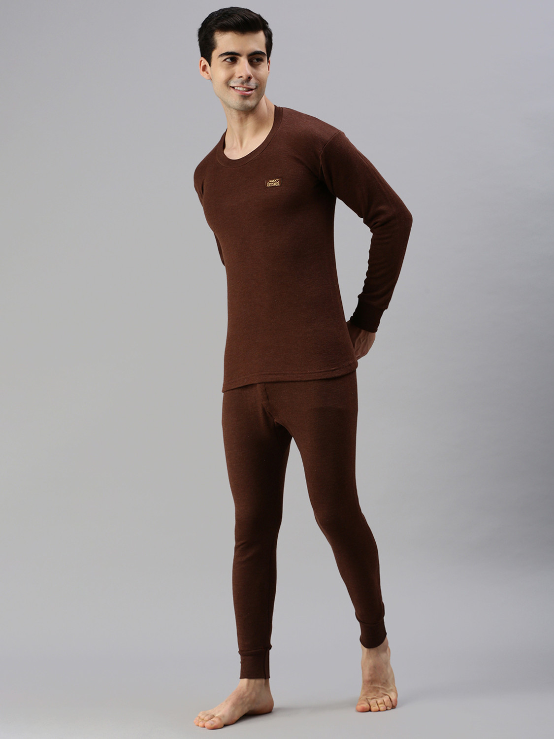Image of LUX COTT'S WOOL Men Top - Pyjama Set Thermal