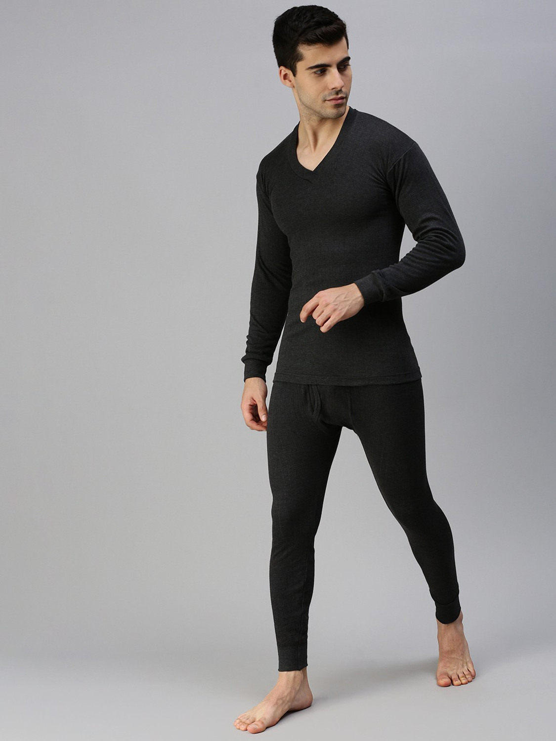Image of LUX COTT'S WOOL Men Top - Pyjama Set Thermal