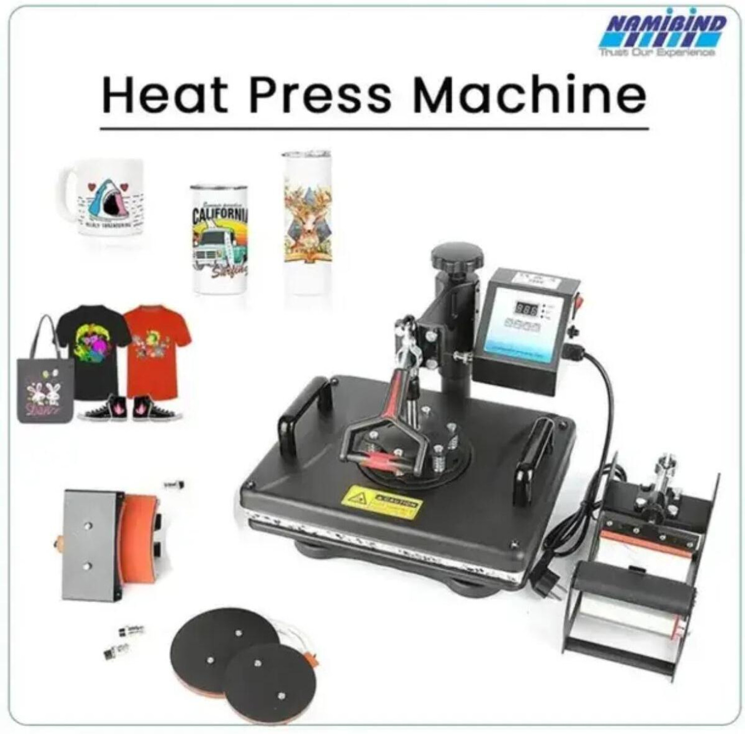 Image of MorviEntperises New Heat Press 5 in 1 Digital New Multi Functional Printing Machine 3D Printer