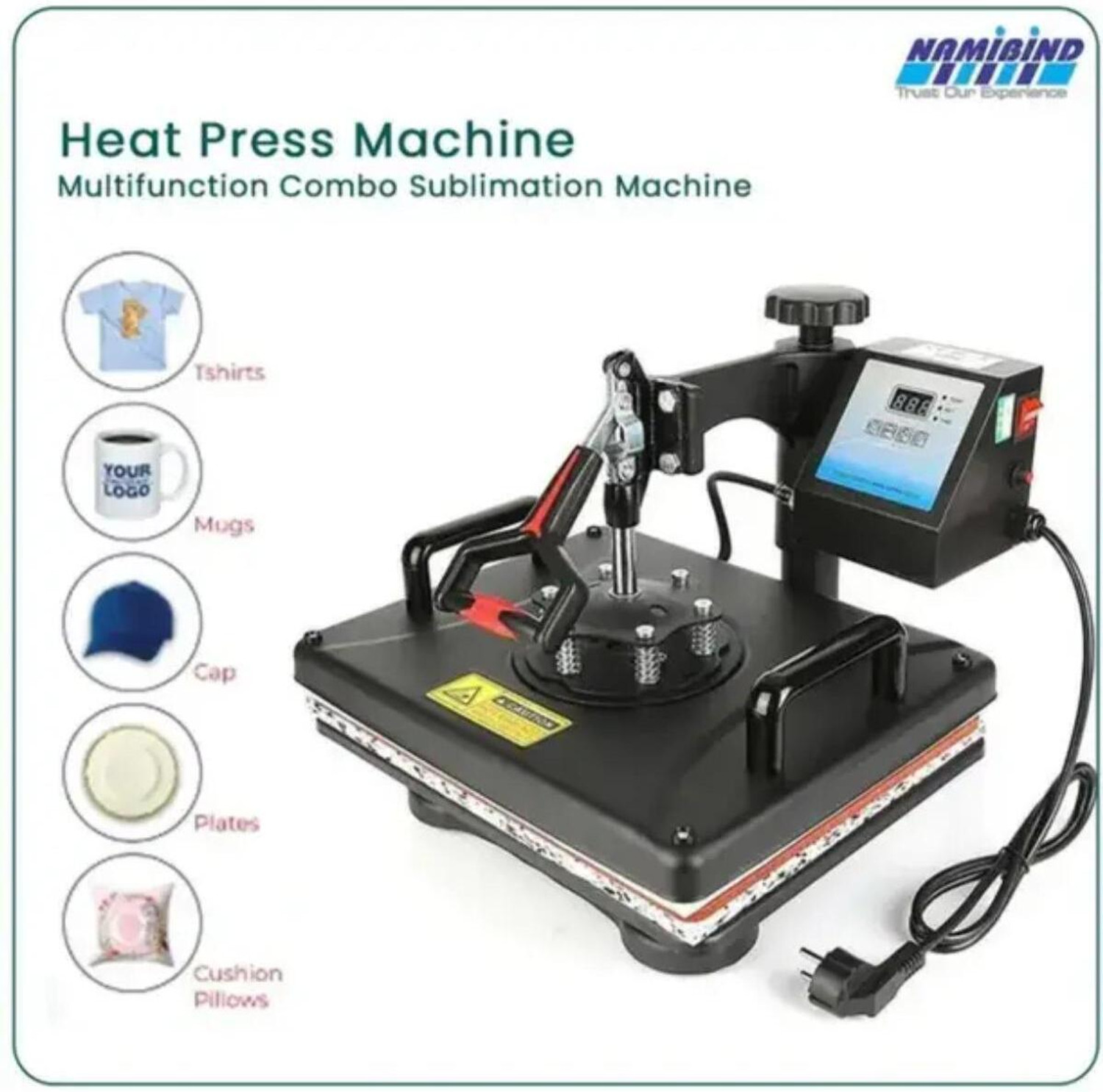 Image of MorviEntperises New Heat Press 5 in 1 Digital New Multi Functional Printing Machine 3D Printer