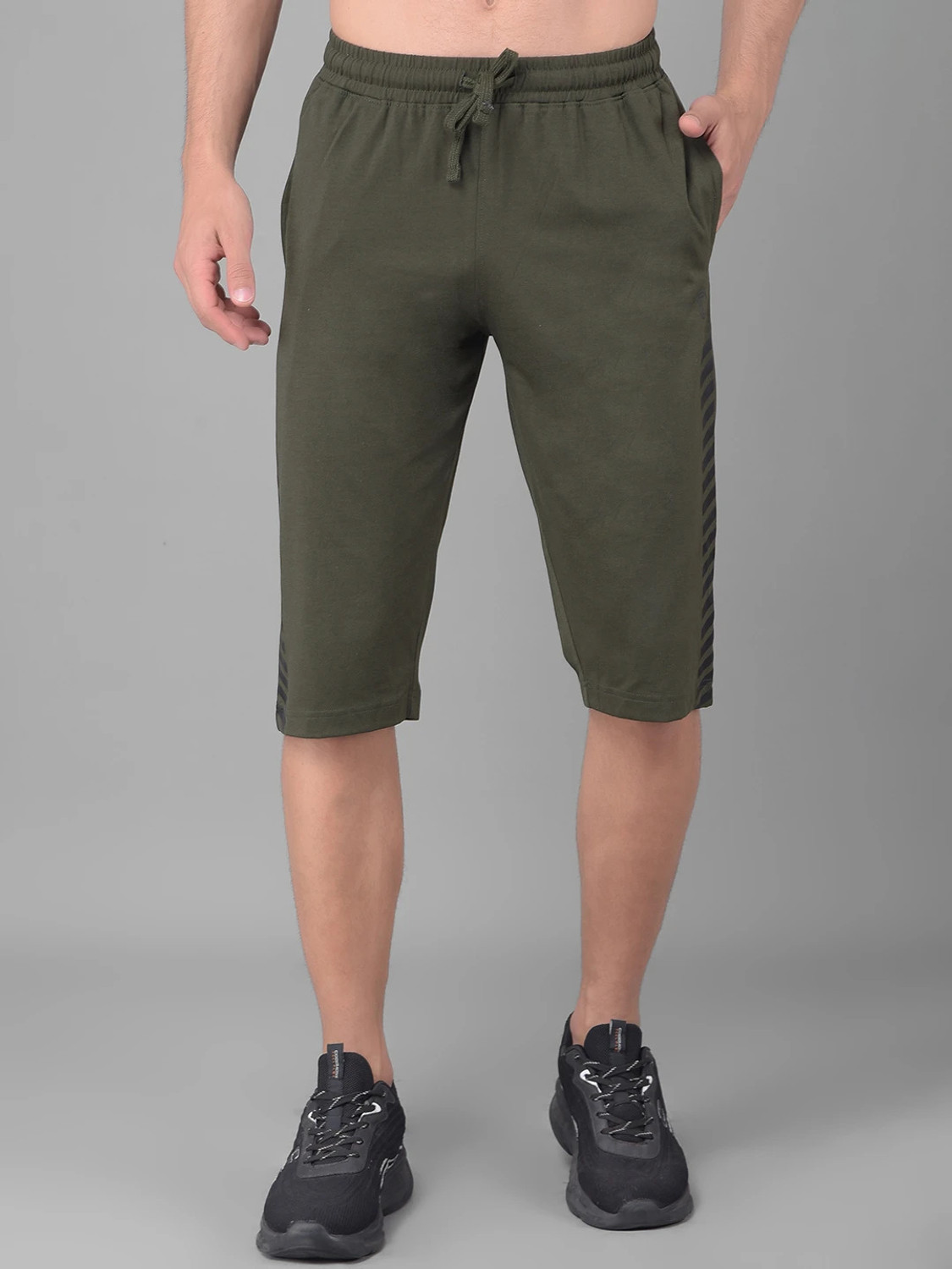 Image of West Gate Clothing Solid, Printed Men Three Fourths