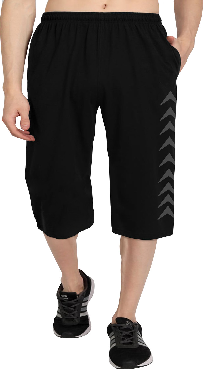 Image of West Gate Clothing Solid, Printed Men Three Fourths