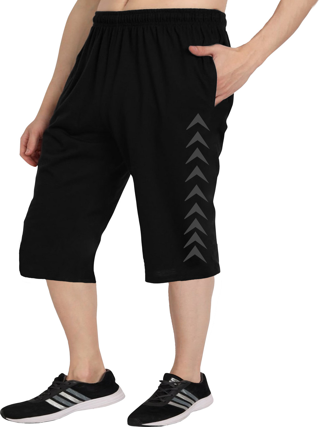 Image of West Gate Clothing Solid, Printed Men Three Fourths